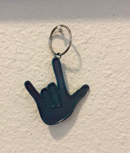 ASL ILY Keychain
